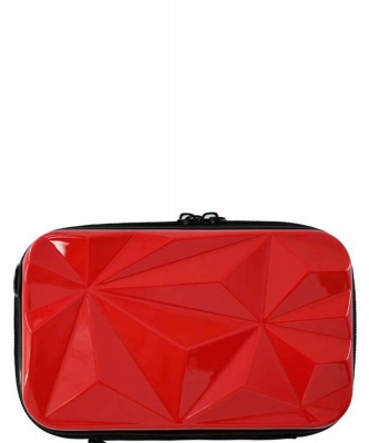 ABS Plastic Geometric Mini Crossbody Bag PC712 RED